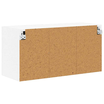 Väggskåp LUCCA Vit högglans 80 x 31 x 40 cm Konstruerat trä