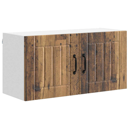 Väggskåp LUCCA Gammalt trä 80 x 31 x 40 cm Konstruerat trä