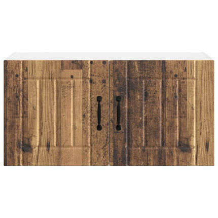 Väggskåp LUCCA Gammalt trä 80 x 31 x 40 cm Konstruerat trä