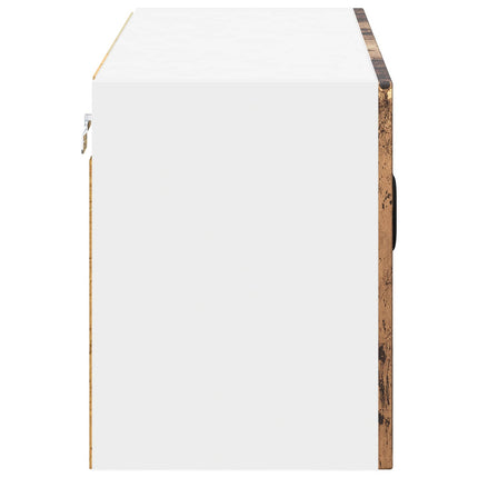 Väggskåp LUCCA Gammalt trä 80 x 31 x 40 cm Konstruerat trä