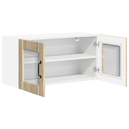 Väggglasförråd LUCCA Sonoma-ek 80 x 31 x 40 cm Konstruerat trä