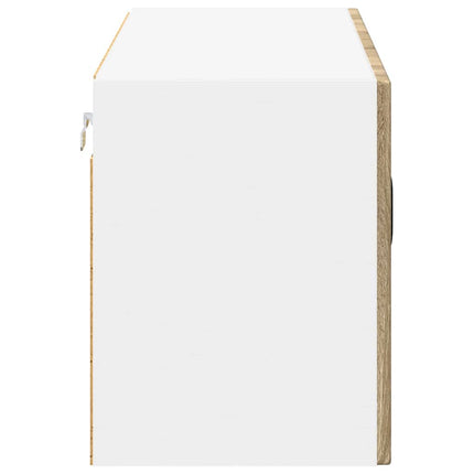 Väggglasförråd LUCCA Sonoma-ek 80 x 31 x 40 cm Konstruerat trä