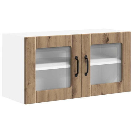 Väggglasförråd LUCCA Artisan-ek 80 x 31 x 40 cm Konstruerat trä