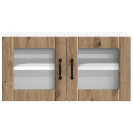 Väggglasförråd LUCCA Artisan-ek 80 x 31 x 40 cm Konstruerat trä