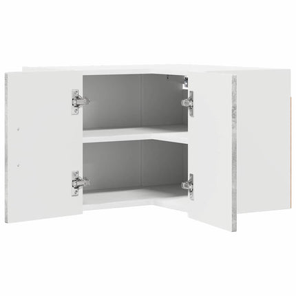 Vägghörnskåp LUCCA Betonggrå 57 x 57 x 40 cm Konstruerat trä