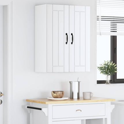 Väggskåp LUCCA 2 pcs Vit 30 x 31 x 80 cm Konstruerat trä