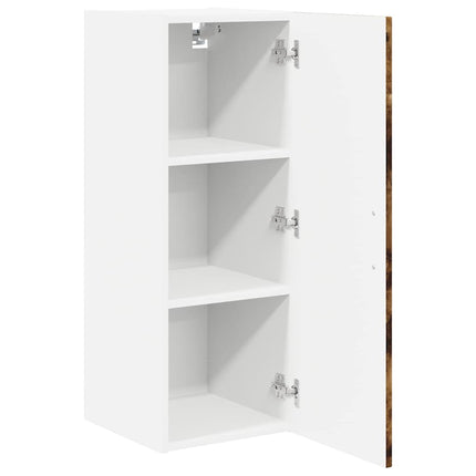 Väggskåp LUCCA 2 pcs Rökt ek 30 x 31 x 80 cm Konstruerat trä