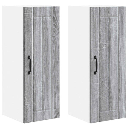 Väggskåp LUCCA 2 pcs Grå sonoma-ek 30 x 31 x 80 cm