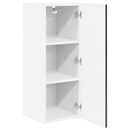 Väggskåp LUCCA 2 pcs Brun ek 30 x 31 x 80 cm Konstruerat trä