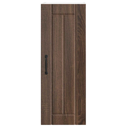 Väggskåp LUCCA 2 pcs Brun ek 30 x 31 x 80 cm Konstruerat trä