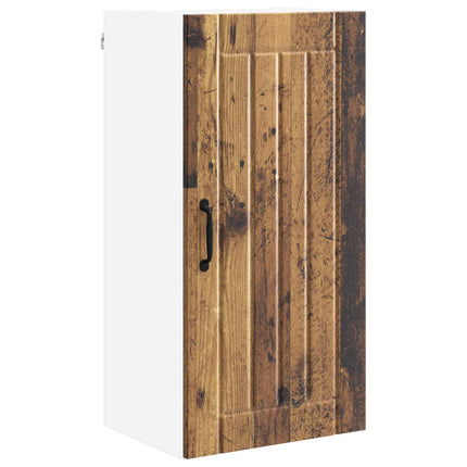 Väggskåp LUCCA Gammalt trä 40 x 31 x 80 cm Konstruerat trä