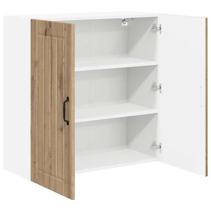 Väggskåp LUCCA Artisan-ek 80 x 31 x 80 cm Konstruerat trä