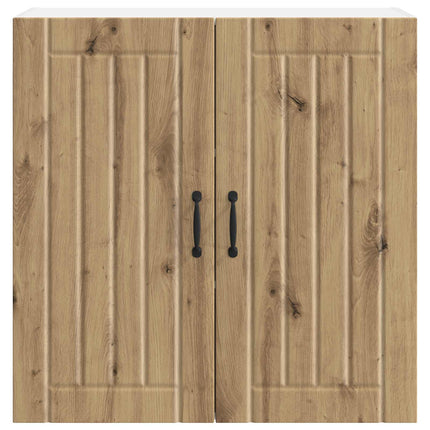 Väggskåp LUCCA Artisan-ek 80 x 31 x 80 cm Konstruerat trä