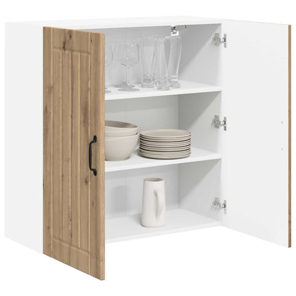 Väggskåp LUCCA Artisan-ek 80 x 31 x 80 cm Konstruerat trä