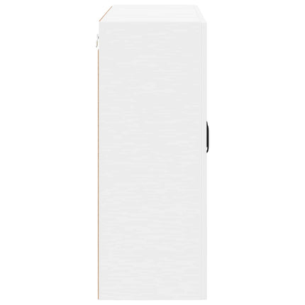 Väggglasförråd LUCCA Vit 80 x 31 x 80 cm Konstruerat trä