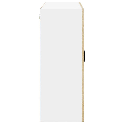Väggglasförråd LUCCA Sonoma-ek 80 x 31 x 80 cm Konstruerat trä