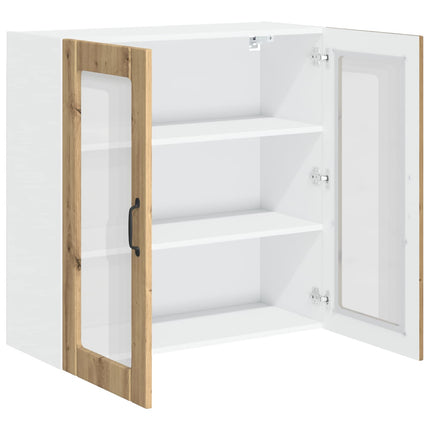 Väggglasförråd LUCCA Artisan-ek 80 x 31 x 80 cm Konstruerat trä