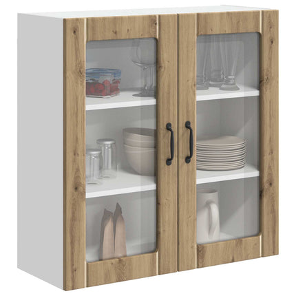 Väggglasförråd LUCCA Artisan-ek 80 x 31 x 80 cm Konstruerat trä