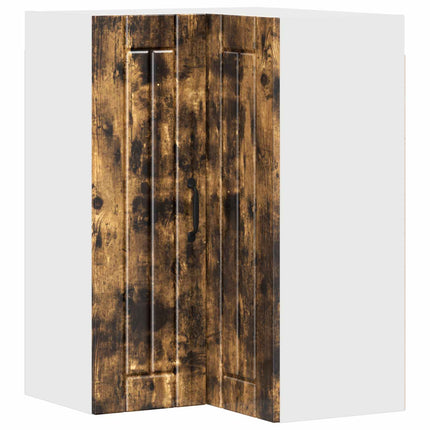 Vägghörnskåp LUCCA Rökt ek 57 x 57 x 80 cm Konstruerat trä