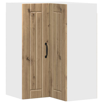 Vägghörnskåp LUCCA Artisan-ek 57 x 57 x 80 cm Konstruerat trä