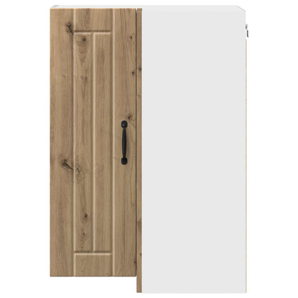 Vägghörnskåp LUCCA Artisan-ek 57 x 57 x 80 cm Konstruerat trä