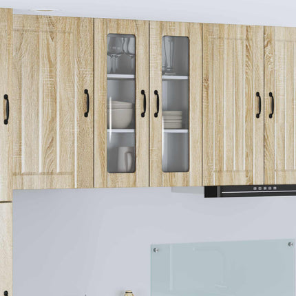 Väggglasförråd LUCCA Sonoma-ek 60 x 31 x 80 cm Konstruerat trä