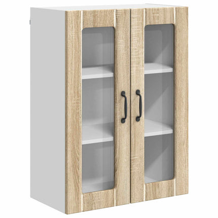Väggglasförråd LUCCA Sonoma-ek 60 x 31 x 80 cm Konstruerat trä