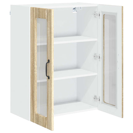 Väggglasförråd LUCCA Sonoma-ek 60 x 31 x 80 cm Konstruerat trä