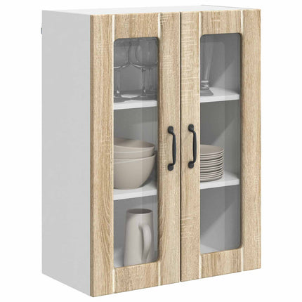 Väggglasförråd LUCCA Sonoma-ek 60 x 31 x 80 cm Konstruerat trä