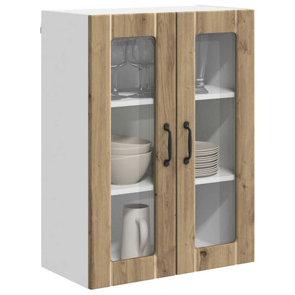 Väggglasförråd LUCCA Artisan-ek 60 x 31 x 80 cm Konstruerat trä
