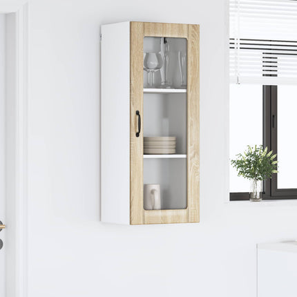 Väggglasförråd LUCCA Sonoma-ek 40 x 31 x 100 cm Konstruerat trä