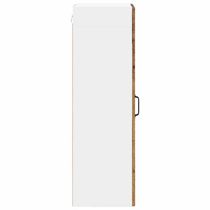Väggglasförråd LUCCA Gammalt trä 40 x 31 x 100 cm
