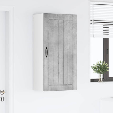 Väggskåp LUCCA Betonggrå 50 x 31 x 100 cm Konstruerat trä