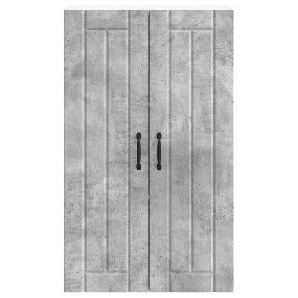 Väggskåp LUCCA Betonggrå 60 x 31 x 100 cm Konstruerat trä
