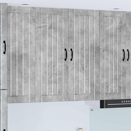 Väggskåp LUCCA Betonggrå 80 x 31 x 100 cm Konstruerat trä