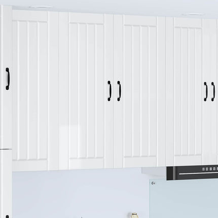 Väggskåp LUCCA Vit högglans 80 x 31 x 100 cm Konstruerat trä
