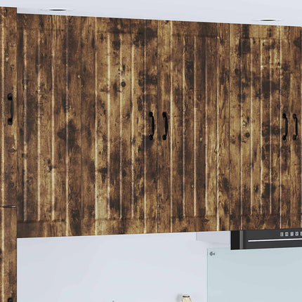 Väggskåp LUCCA Rökt ek 80 x 31 x 100 cm Konstruerat trä
