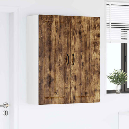 Väggskåp LUCCA Rökt ek 80 x 31 x 100 cm Konstruerat trä