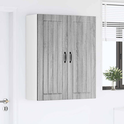 Väggskåp LUCCA Grå sonoma-ek 80 x 31 x 100 cm Konstruerat trä
