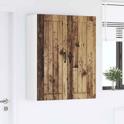 Väggskåp LUCCA Gammalt trä 80 x 31 x 100 cm Konstruerat trä