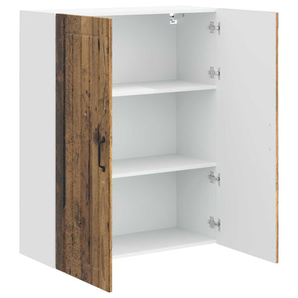 Väggskåp LUCCA Gammalt trä 80 x 31 x 100 cm Konstruerat trä