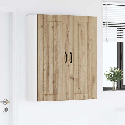 Väggskåp LUCCA Artisan-ek 80 x 31 x 100 cm Konstruerat trä