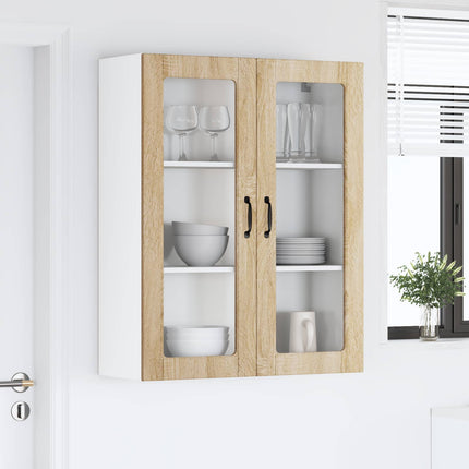 Väggglasförråd LUCCA Sonoma-ek 80 x 31 x 100 cm Konstruerat trä