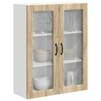 Väggglasförråd LUCCA Sonoma-ek 80 x 31 x 100 cm Konstruerat trä