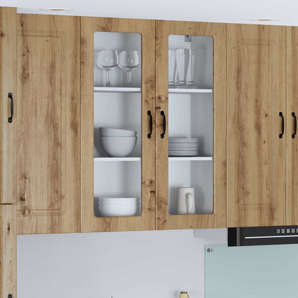 Väggglasförråd LUCCA Artisan-ek 80 x 31 x 100 cm