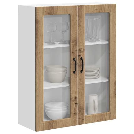 Väggglasförråd LUCCA Artisan-ek 80 x 31 x 100 cm