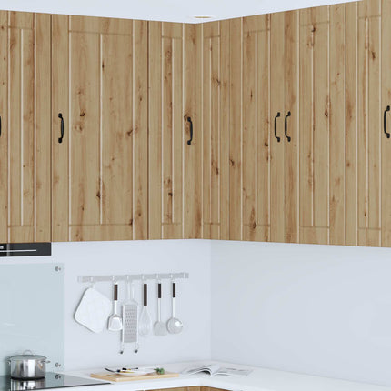 Vägghörnskåp LUCCA Artisan-ek 57 x 57 x 100 cm Konstruerat trä