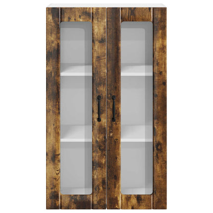Väggglasförråd LUCCA Rökt ek 60 x 31 x 100 cm Konstruerat trä