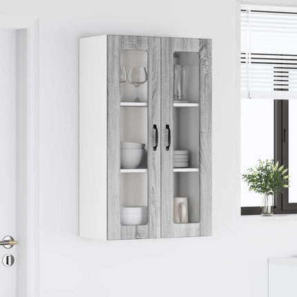 Väggglasförråd LUCCA Grå sonoma-ek 60 x 31 x 100 cm