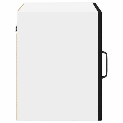 Väggglasförråd PORTO 2 pcs Svart 40 x 31 x 40 cm
